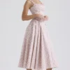 Dorothy White Rosebud Print Cotton Midi Sundress Dorothy White Rosebud Print Cotton Midi Sundress