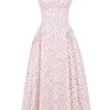 Dorothy White Rosebud Print Cotton Midi Sundress Dorothy White Rosebud Print Cotton Midi Sundress