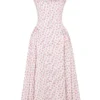 Dorothy White Rosebud Print Cotton Midi Sundress Dorothy White Rosebud Print Cotton Midi Sundress