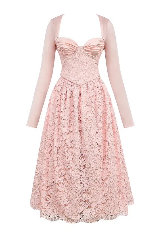 Duchess Ballerina Pink Lace Corset, Skirt and Bolero Duchess Ballerina Pink Lace Corset, Skirt and Bolero