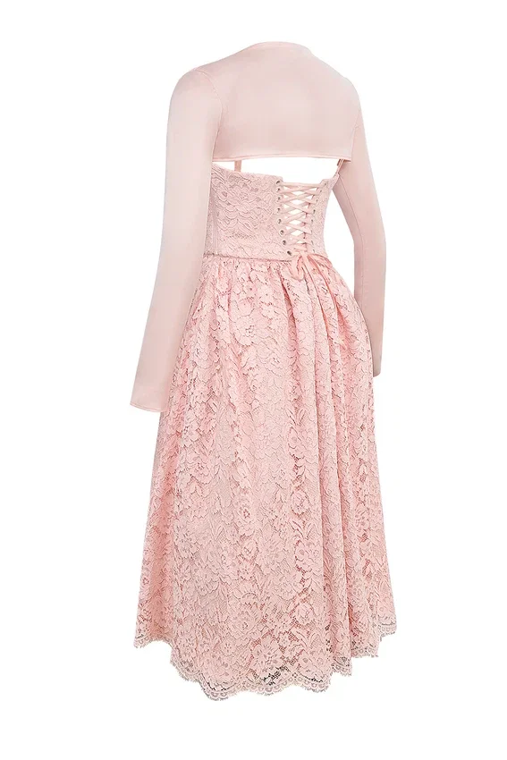 Duchess Ballerina Pink Lace Corset, Skirt and Bolero Duchess Ballerina Pink Lace Corset, Skirt and Bolero