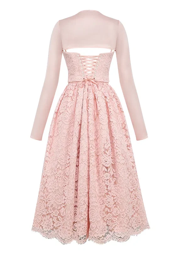Duchess Ballerina Pink Lace Corset, Skirt and Bolero Duchess Ballerina Pink Lace Corset, Skirt and Bolero