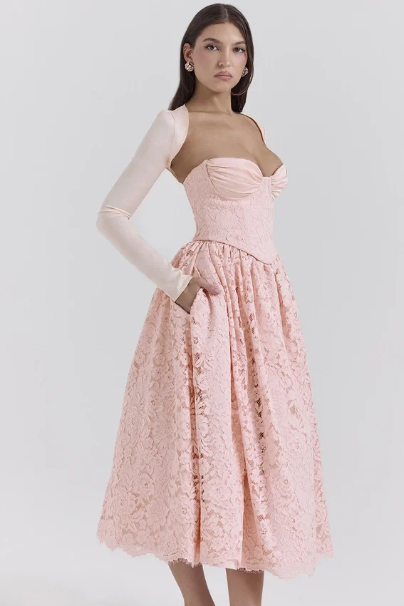 Duchess Ballerina Pink Lace Corset, Skirt and Bolero Duchess Ballerina Pink Lace Corset, Skirt and Bolero