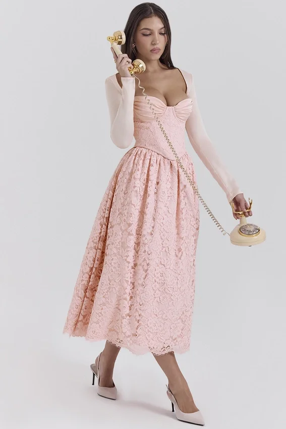 Duchess Ballerina Pink Lace Corset, Skirt and Bolero Duchess Ballerina Pink Lace Corset, Skirt and Bolero