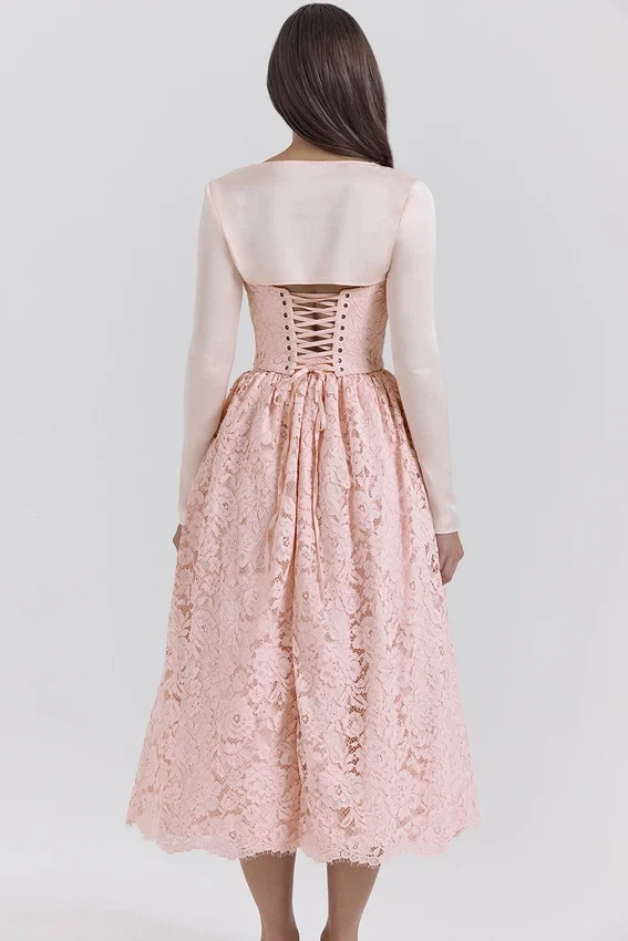 Duchess Ballerina Pink Lace Corset, Skirt and Bolero Duchess Ballerina Pink Lace Corset, Skirt and Bolero