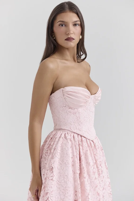 Duchess Ballerina Pink Lace Corset, Skirt and Bolero Duchess Ballerina Pink Lace Corset, Skirt and Bolero