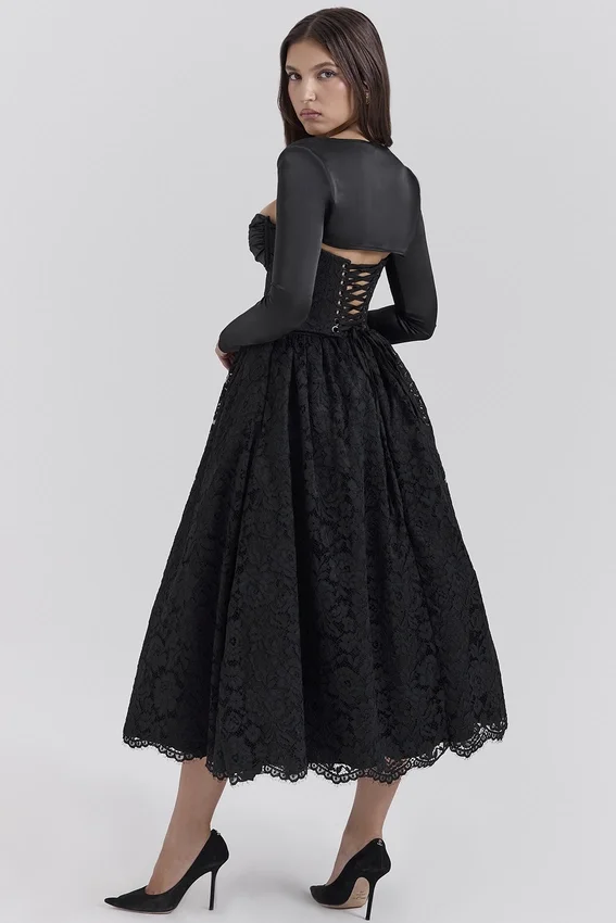 Duchess Black Lace Corset, Skirt and Bolero Duchess Black Lace Corset, Skirt and Bolero