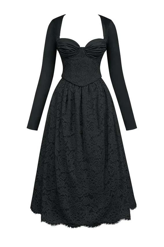 Duchess Black Lace Corset, Skirt and Bolero Duchess Black Lace Corset, Skirt and Bolero