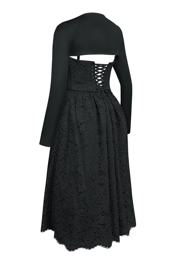 Duchess Black Lace Corset, Skirt and Bolero Duchess Black Lace Corset, Skirt and Bolero