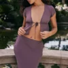 Dyana Dark Mauve Bias Cut Maxi Skirt Dyana Dark Mauve Bias Cut Maxi Skirt