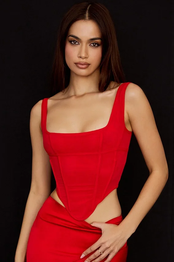 Edetta Scarlet Mesh Corset Edetta Scarlet Mesh Corset