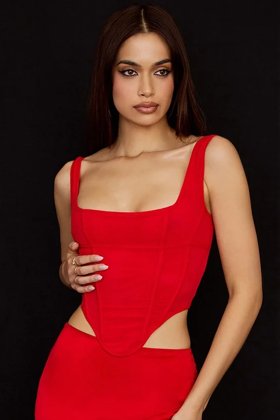 Edetta Scarlet Mesh Corset Edetta Scarlet Mesh Corset