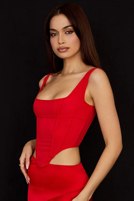 Edetta Scarlet Mesh Corset Edetta Scarlet Mesh Corset