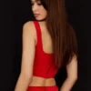 Edetta Scarlet Mesh Corset Edetta Scarlet Mesh Corset