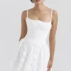 Elara White Broderie Anglais Mini Dress Elara White Broderie Anglais Mini Dress