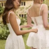 Elara White Broderie Anglais Mini Dress Elara White Broderie Anglais Mini Dress