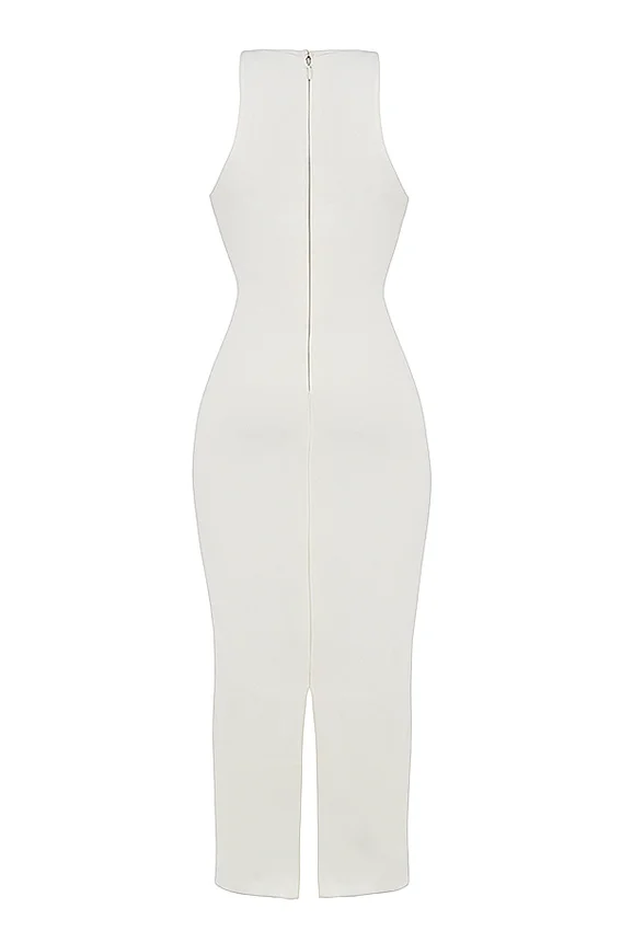 Eleanora Ivory Plunge Maxi Dress Eleanora Ivory Plunge Maxi Dress