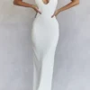 Eleanora Ivory Plunge Maxi Dress Eleanora Ivory Plunge Maxi Dress