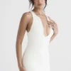 Eleanora Ivory Plunge Maxi Dress Eleanora Ivory Plunge Maxi Dress