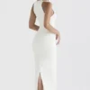Eleanora Ivory Plunge Maxi Dress Eleanora Ivory Plunge Maxi Dress