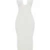 Eleanora Ivory Plunge Maxi Dress Eleanora Ivory Plunge Maxi Dress