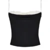 Eli Black & Off White Underwired Top Eli Black & Off White Underwired Top