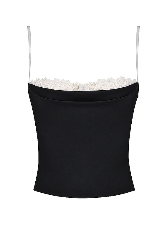Eli Black & Off White Underwired Top Eli Black & Off White Underwired Top