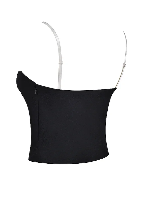 Eli Black & Off White Underwired Top Eli Black & Off White Underwired Top