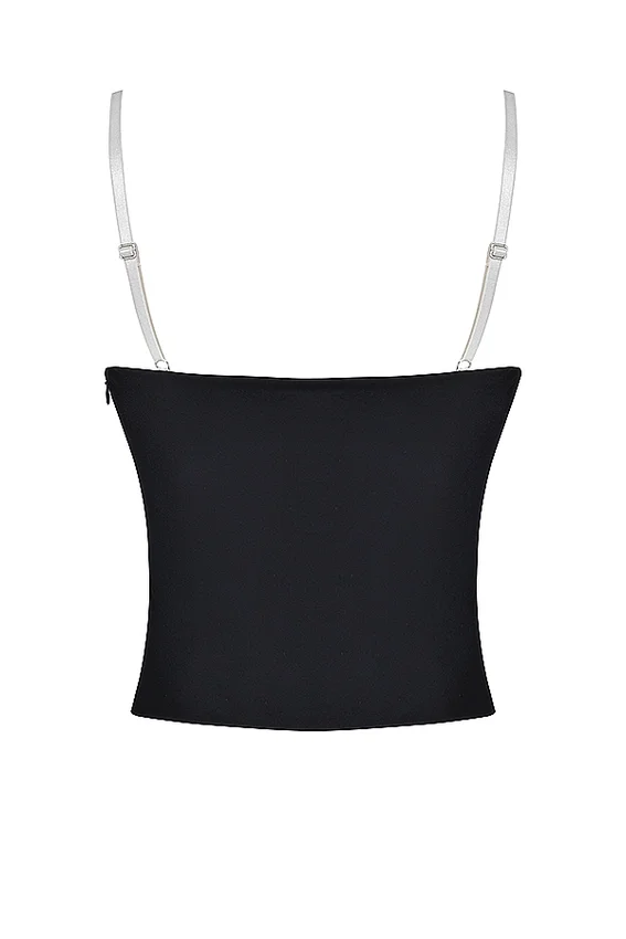 Eli Black & Off White Underwired Top Eli Black & Off White Underwired Top