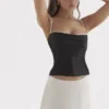 Eli Black & Off White Underwired Top Eli Black & Off White Underwired Top
