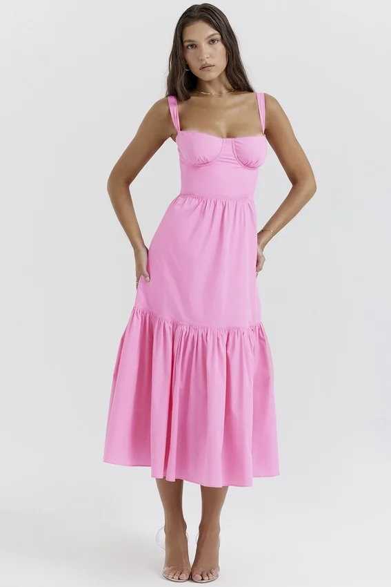 Elia French Pink Midi Sundress Elia French Pink Midi Sundress