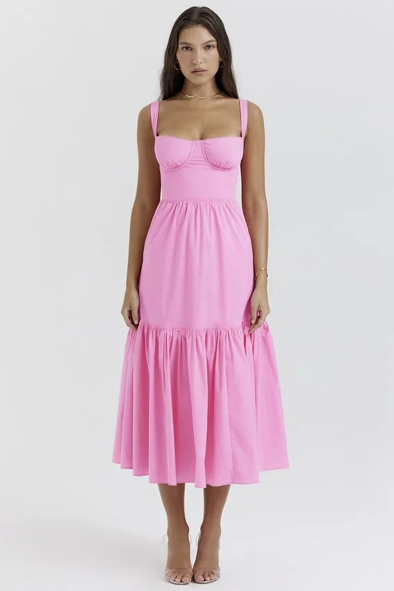 Elia French Pink Midi Sundress Elia French Pink Midi Sundress
