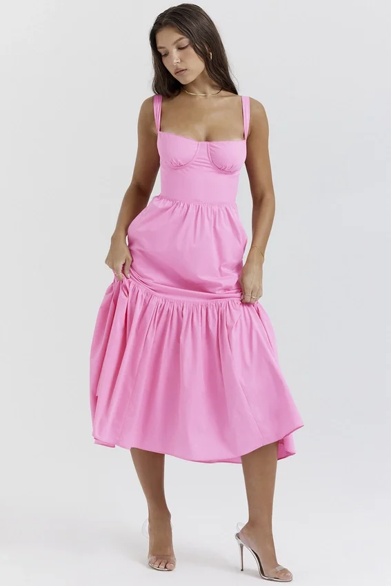 Elia French Pink Midi Sundress Elia French Pink Midi Sundress