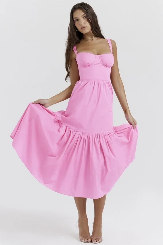Elia French Pink Midi Sundress Elia French Pink Midi Sundress