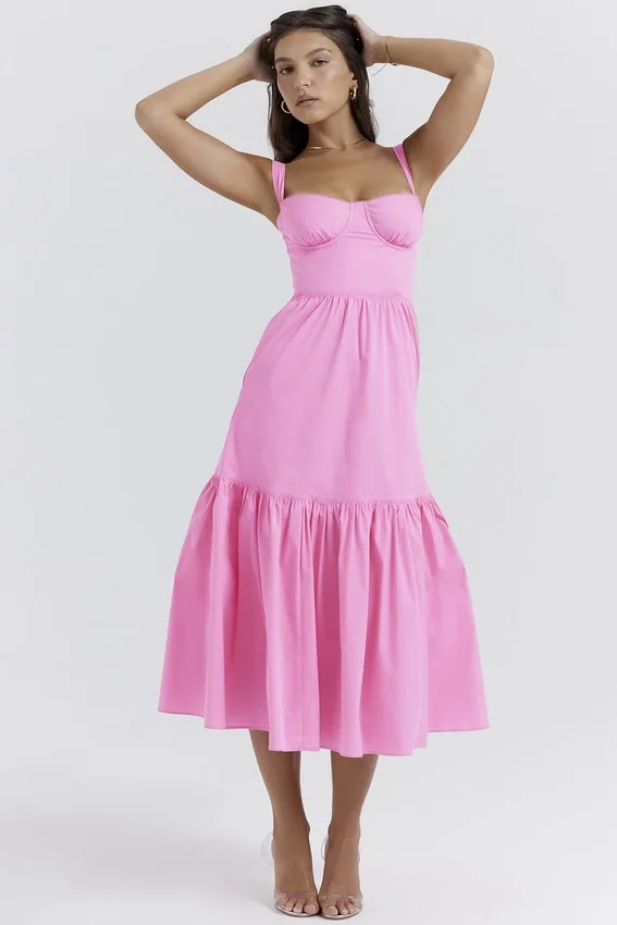 Elia French Pink Midi Sundress Elia French Pink Midi Sundress