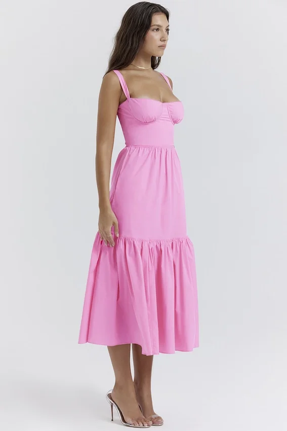 Elia French Pink Midi Sundress Elia French Pink Midi Sundress