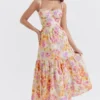 Elia Ivory Floral Midi Sundress