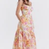 Elia Ivory Floral Midi Sundress