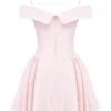 Elida Ballerina Pink Off Shoulder Mini Dress Elida Ballerina Pink Off Shoulder Mini Dress