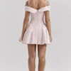 Elida Ballerina Pink Off Shoulder Mini Dress Elida Ballerina Pink Off Shoulder Mini Dress