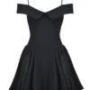 Elida Black Off Shoulder Mini Dress Elida Black Off Shoulder Mini Dress