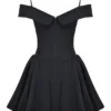 Elida Black Off Shoulder Mini Dress Elida Black Off Shoulder Mini Dress