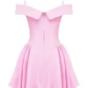 Elida Cotton Candy Twill Off Shoulder Mini Dress Elida Cotton Candy Twill Off Shoulder Mini Dress