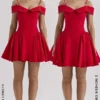 Elida Scarlet Off Shoulder Mini Dress Elida Scarlet Off Shoulder Mini Dress