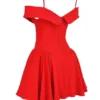Elida Scarlet Off Shoulder Mini Dress Elida Scarlet Off Shoulder Mini Dress