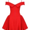 Elida Scarlet Off Shoulder Mini Dress Elida Scarlet Off Shoulder Mini Dress