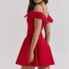 Elida Scarlet Off Shoulder Mini Dress Elida Scarlet Off Shoulder Mini Dress