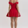 Elida Scarlet Off Shoulder Mini Dress Elida Scarlet Off Shoulder Mini Dress