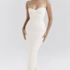 Elinor Cream Tea Frill Lace Midi Dress Elinor Cream Tea Frill Lace Midi Dress