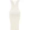 Elinor Cream Tea Frill Lace Midi Dress Elinor Cream Tea Frill Lace Midi Dress